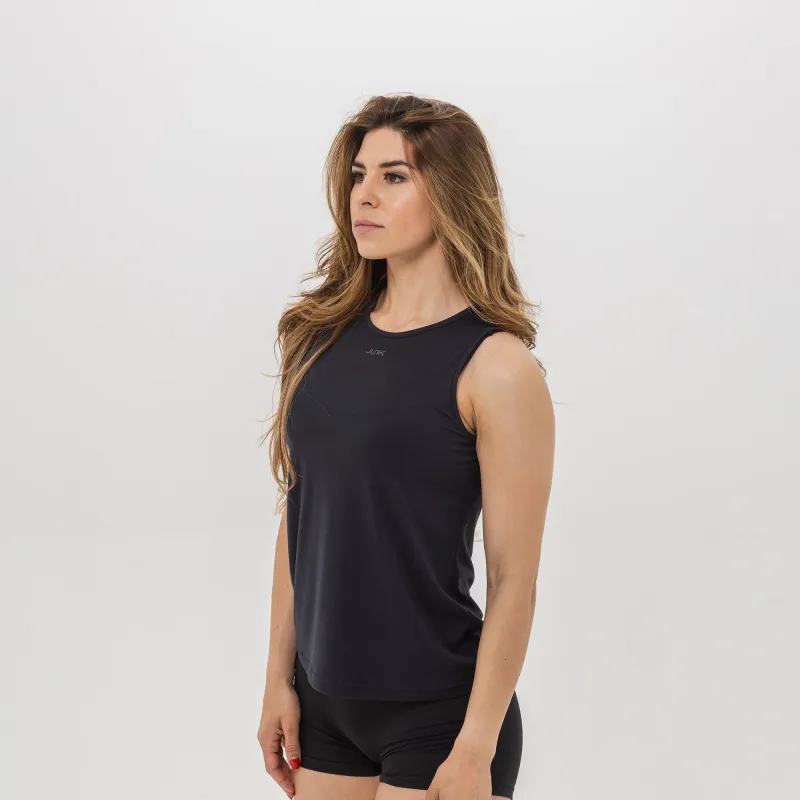 Women's Breakthrough Tank: Onyx Black sold by JUNK Brands