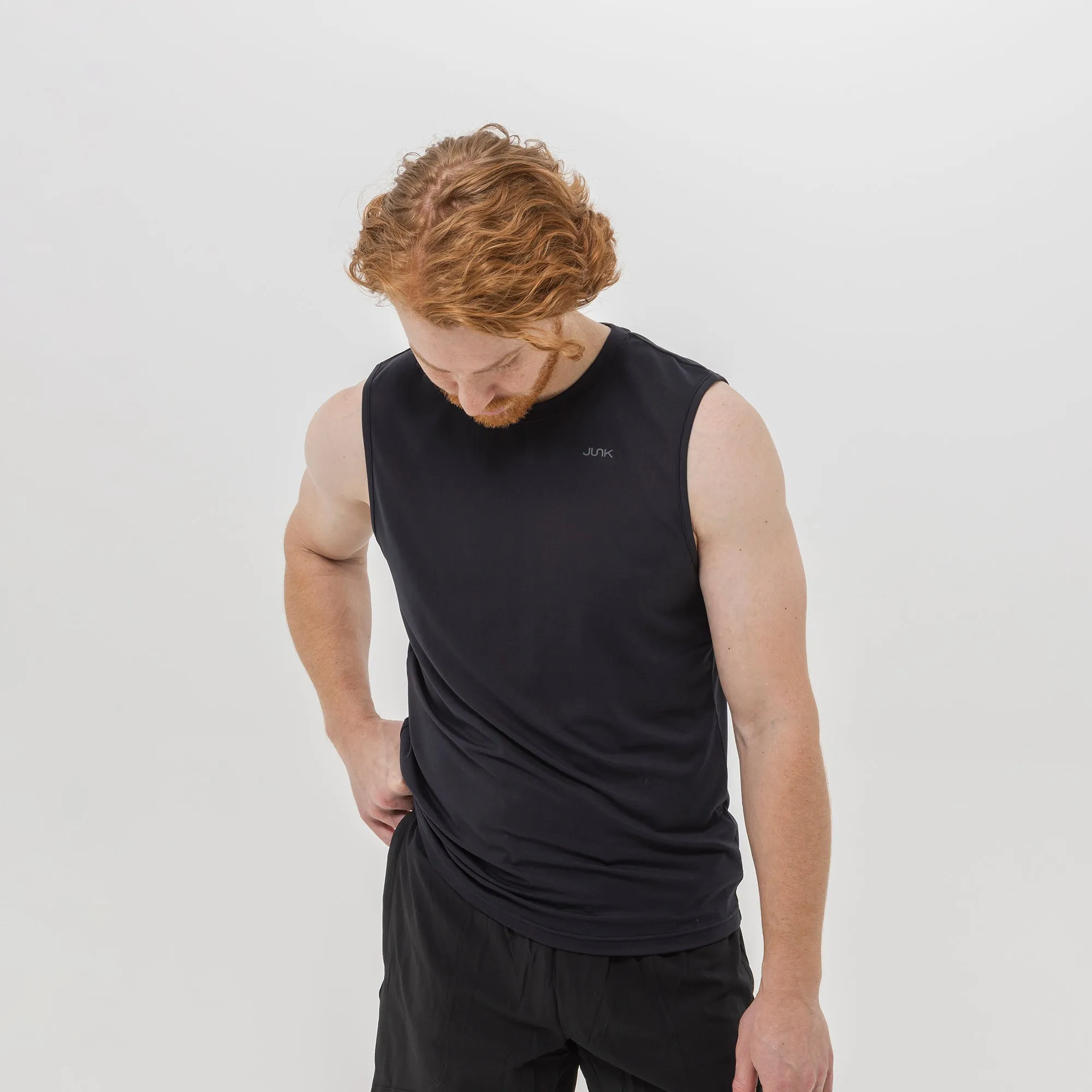 Men's Breakthrough Tank: Onyx Black sold by JUNK Brands