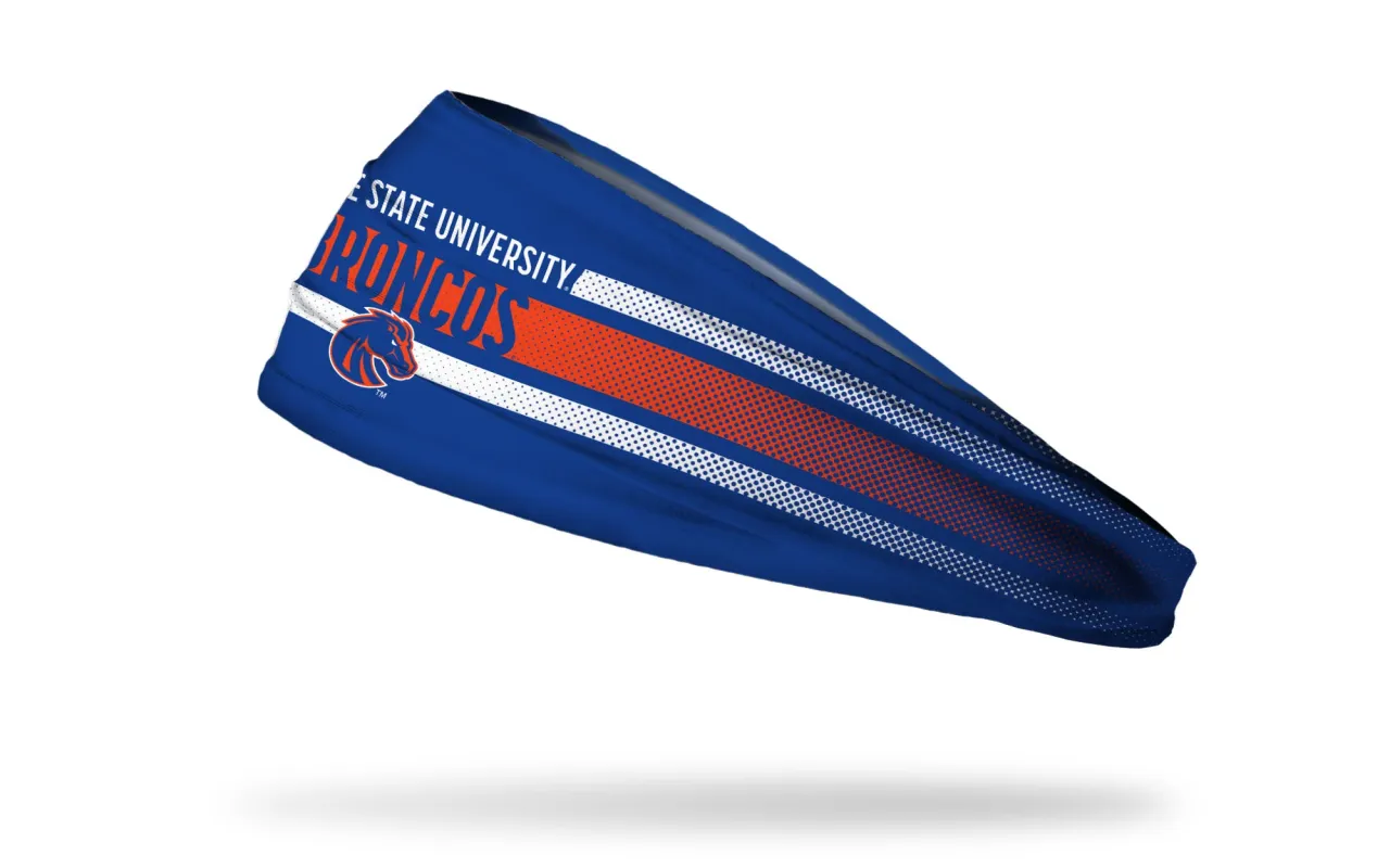 Boise State University: Faded Stripe Big Bang Lite Headband sold by JUNK Brands