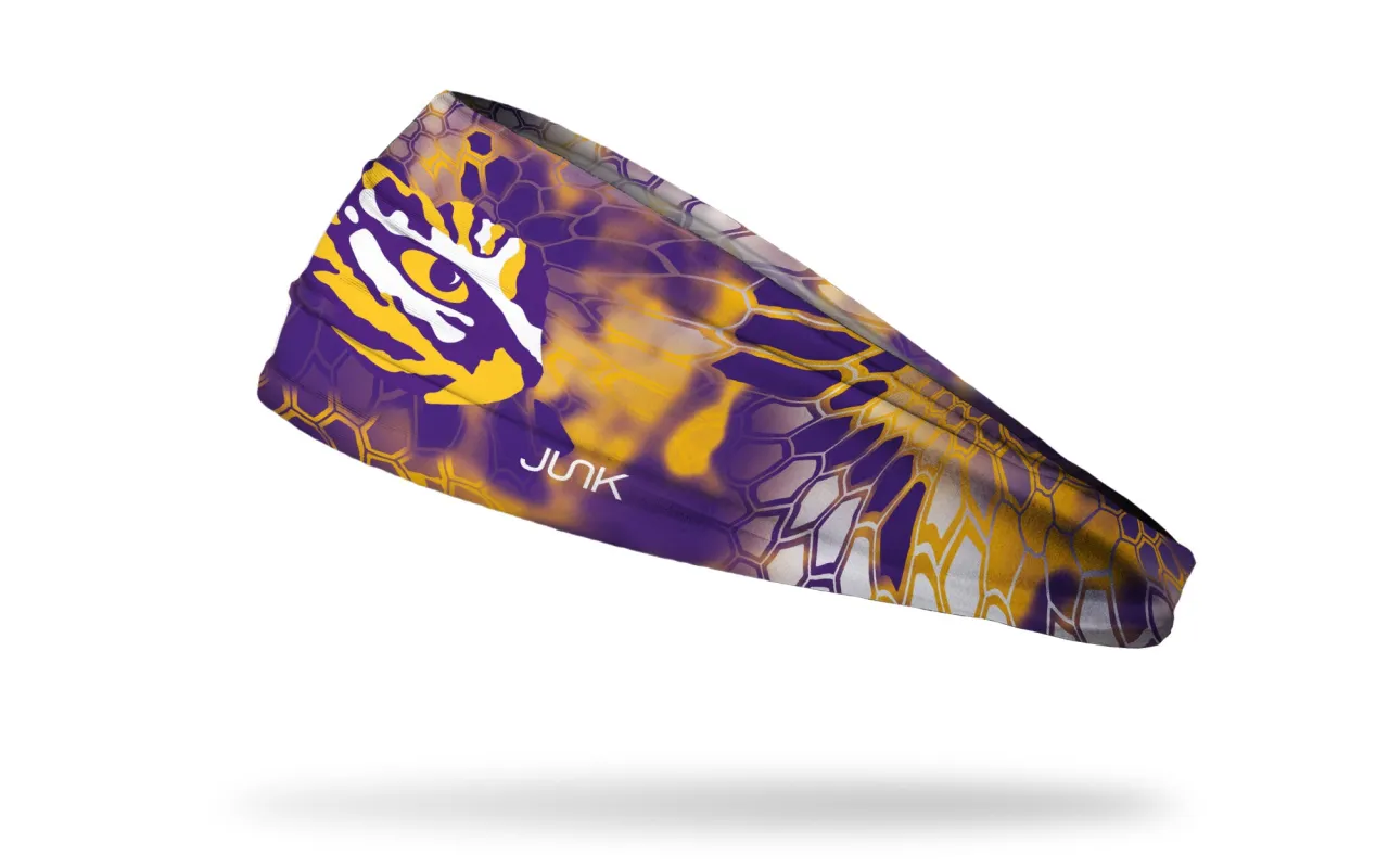 Louisiana State University: Kryptek Big Bang Lite Headband sold by JUNK Brands