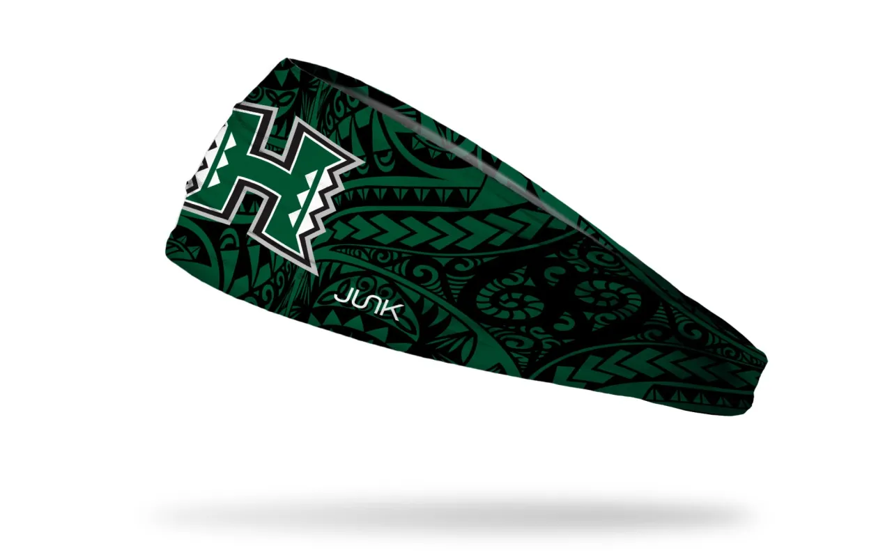 University of Hawai'i: Tribal Big Bang Lite Headband sold by JUNK Brands