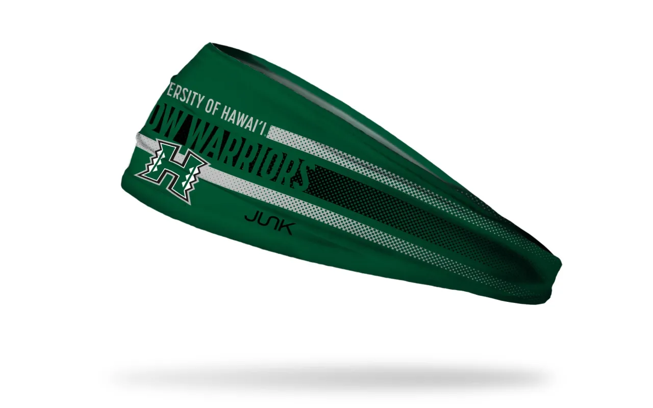 University of Hawai'i: Faded Stripe Big Bang Lite Headband sold by JUNK Brands