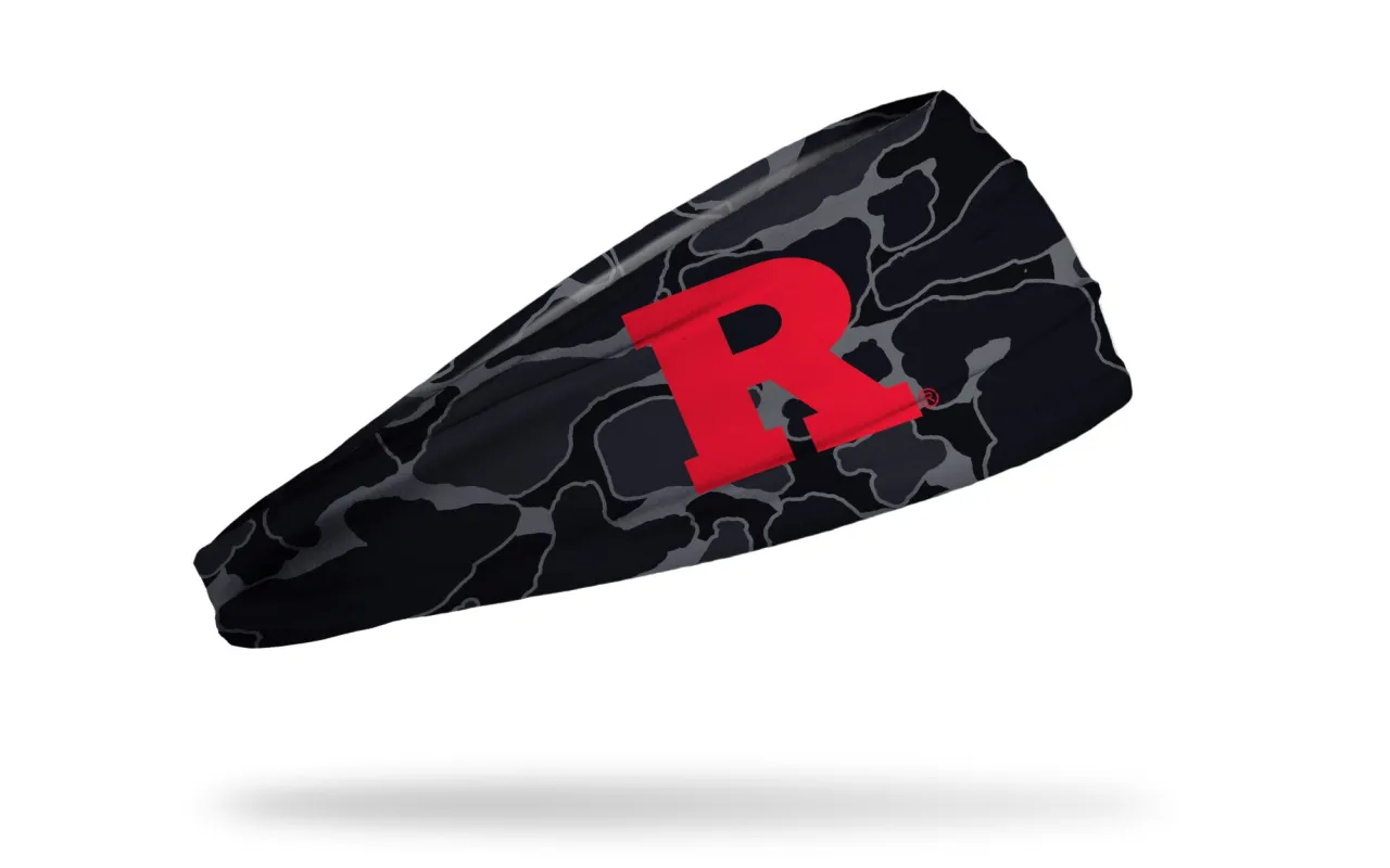 Rutgers University: Black Camo Big Bang Lite Headband sold by JUNK Brands