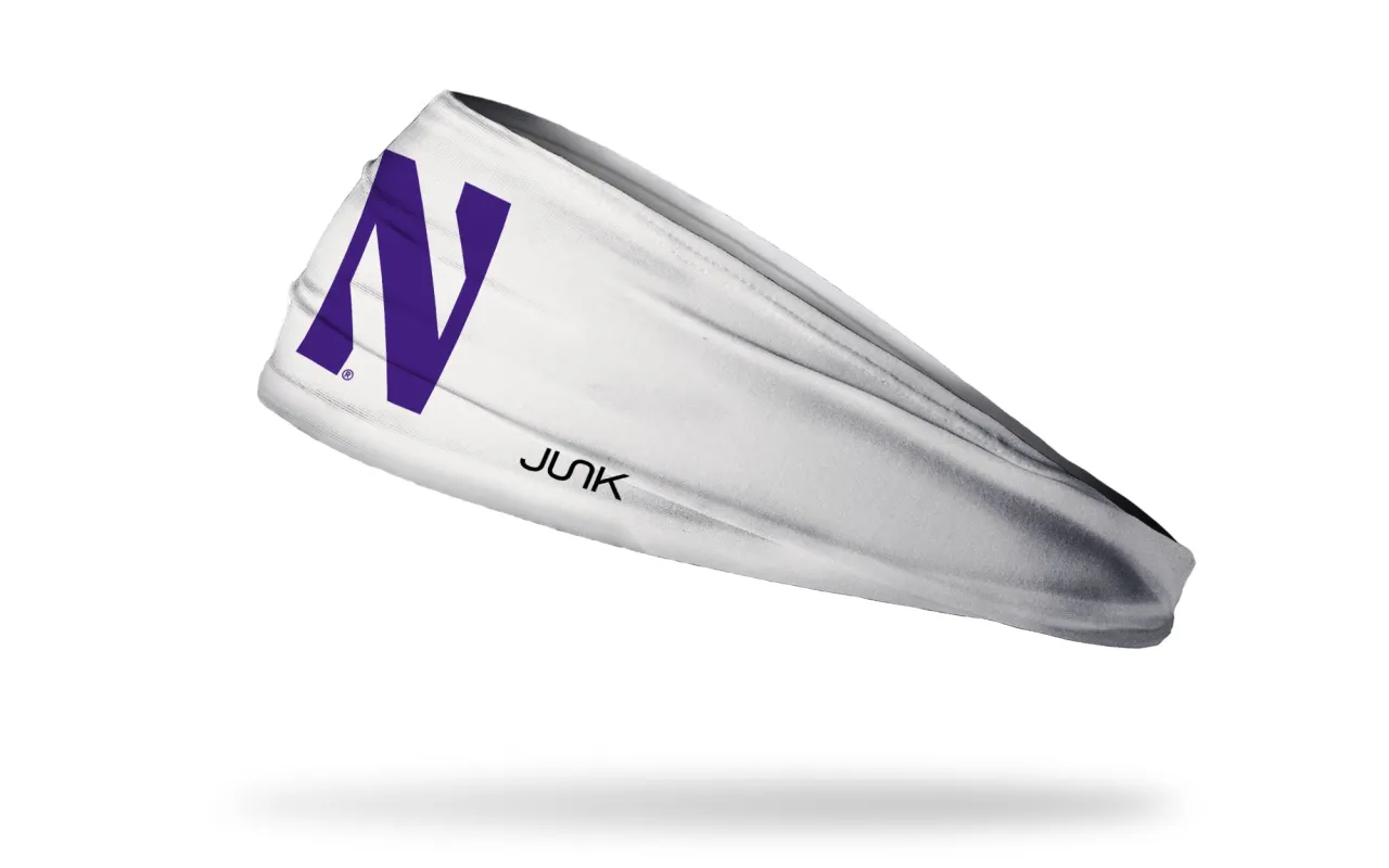 Northwestern University: White Logo Big Bang Lite Headband sold by JUNK Brands