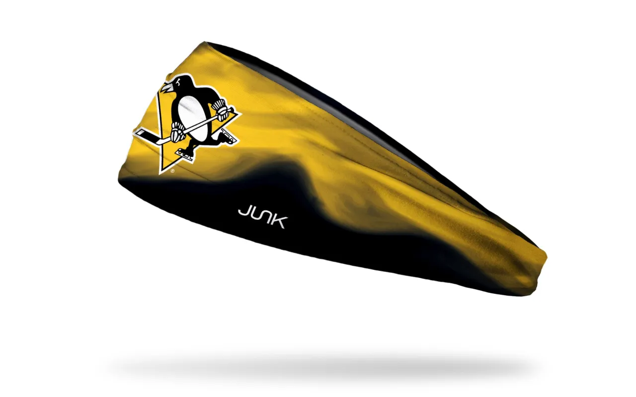Pittsburgh Penguins: Faceoff Big Bang Lite Headband sold by JUNK Brands
