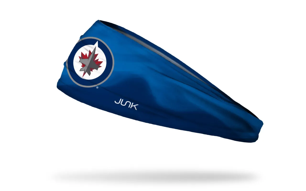 Winnipeg Jets: Faceoff Big Bang Lite Headband sold by JUNK Brands