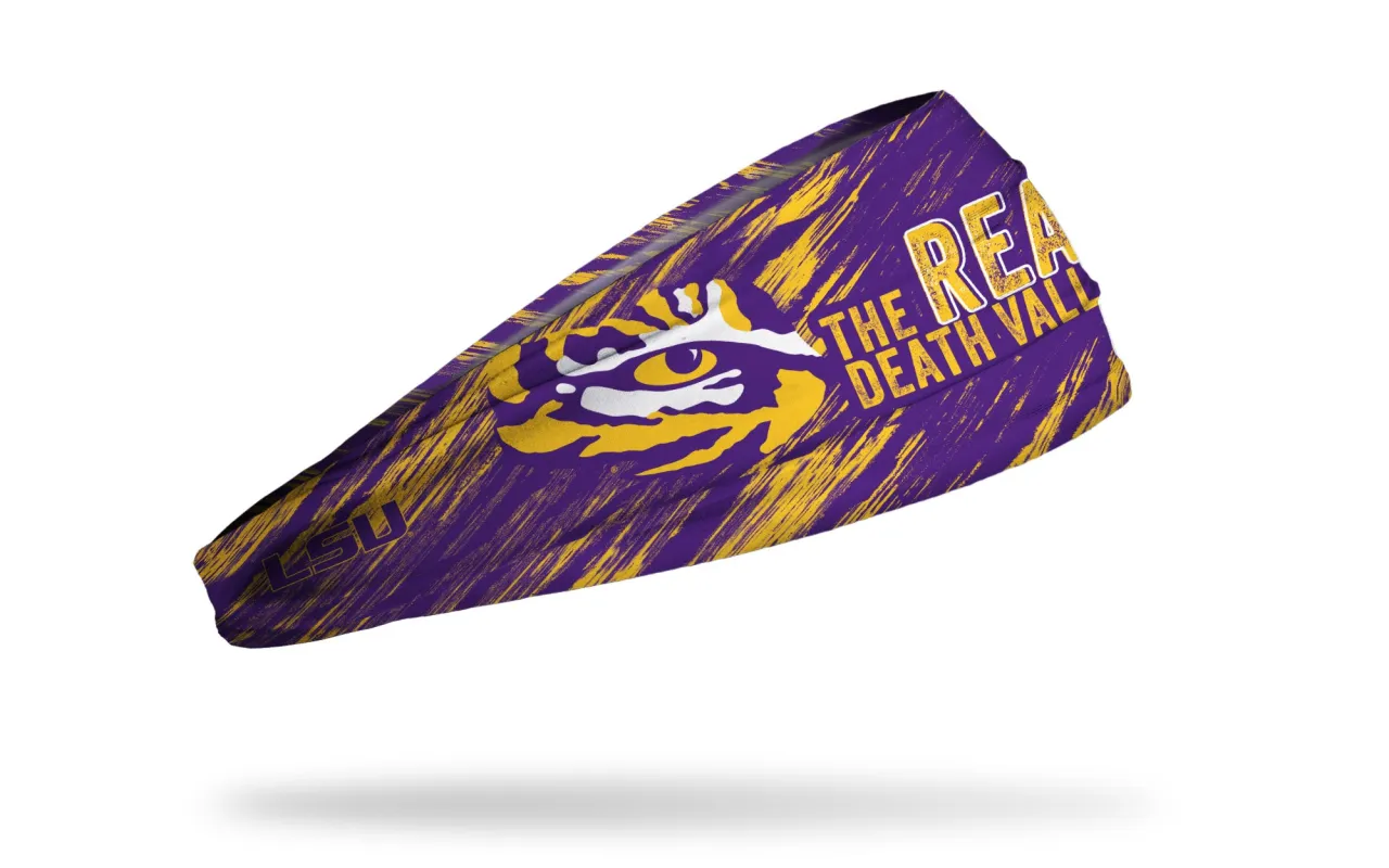 Louisiana State University: The Real Death Valley Big Bang Lite Headband sold by JUNK Brands
