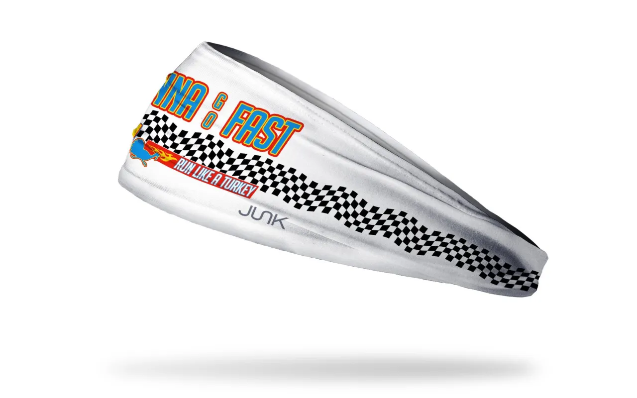 Wanna Go Fast Big Bang Lite Headband sold by JUNK Brands