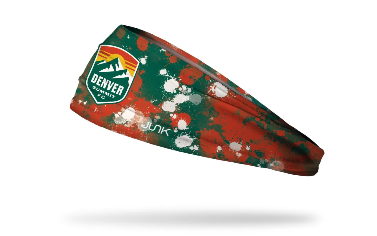 Denver Summit FC: Splatter Big Bang Lite Headband sold by JUNK Brands