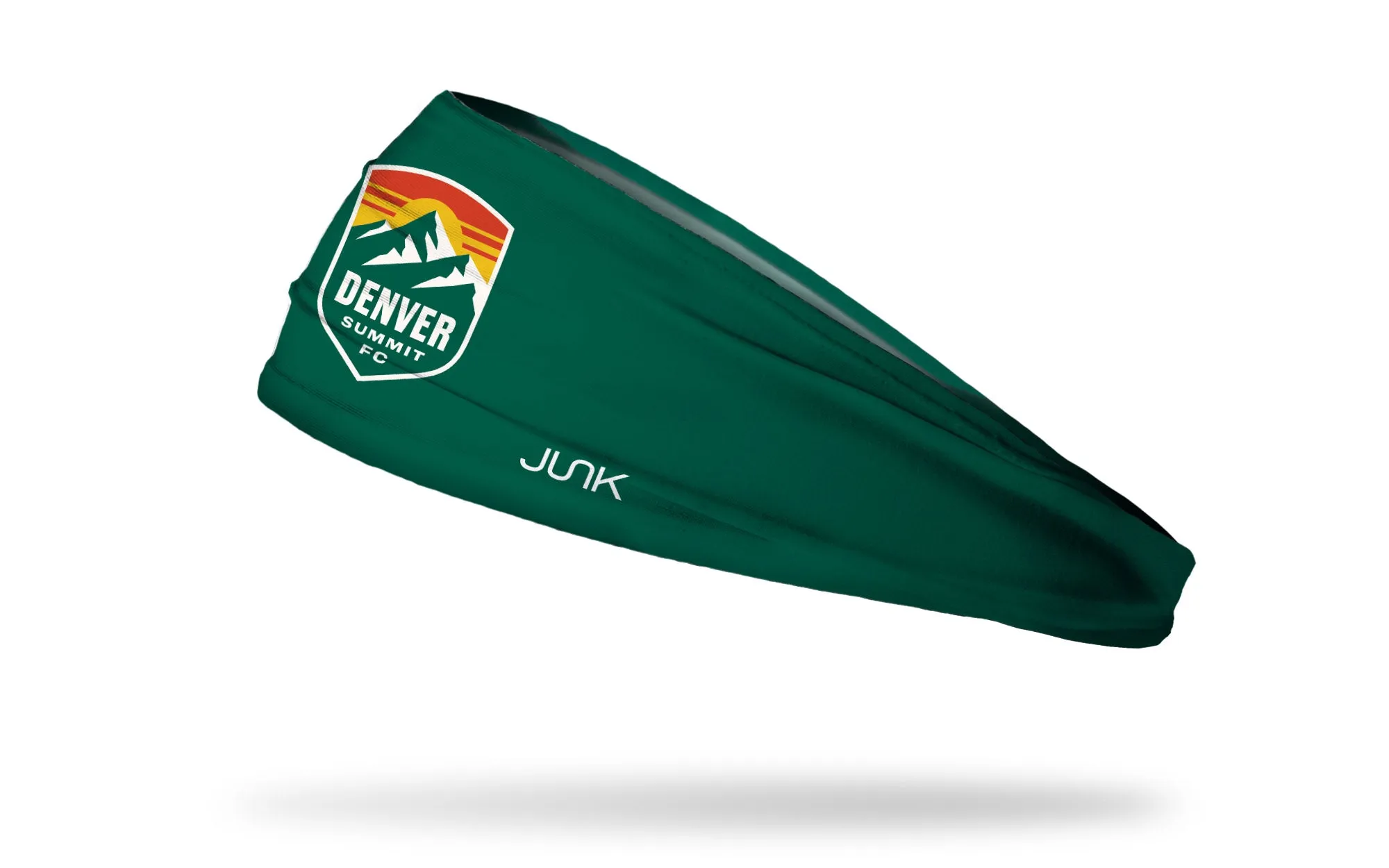 Denver Summit FC: Logo Green Big Bang Lite Headband sold by JUNK Brands
