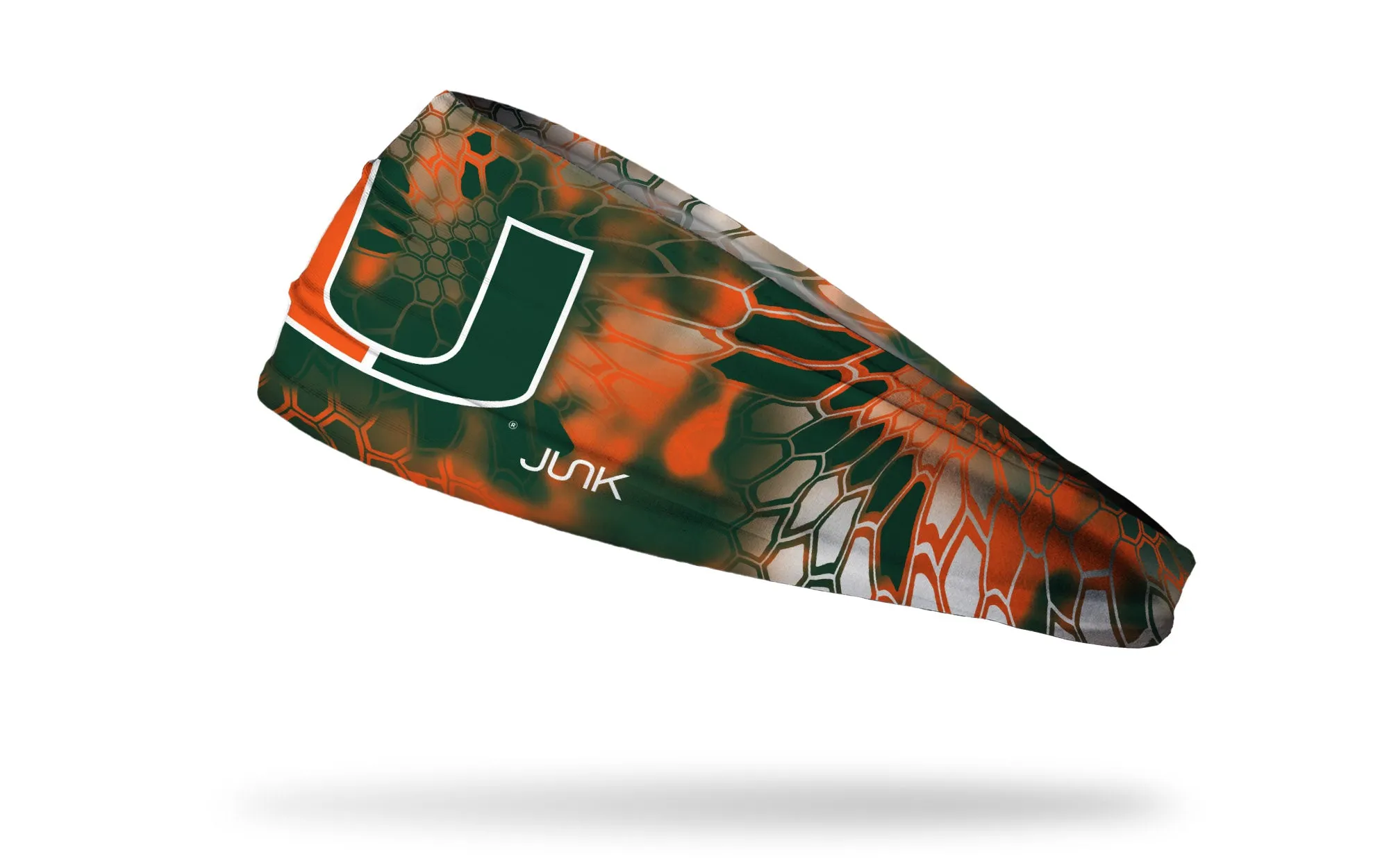 University of Miami: Kryptek Big Bang Lite Headband sold by JUNK Brands