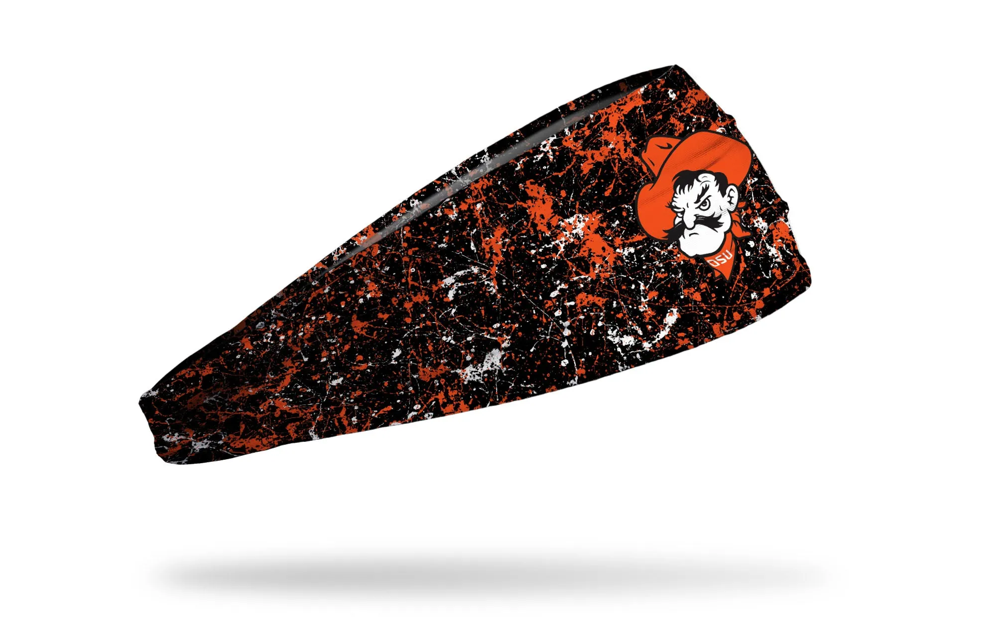 Oklahoma State University: Pistol Pete Splatter Big Bang Lite Headband sold by JUNK Brands product image thumbnail 2