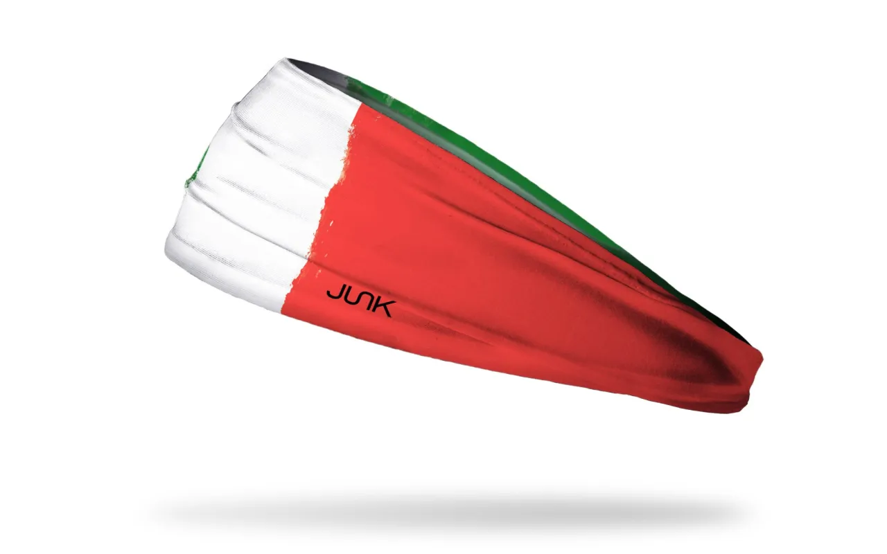 Italy Painted Flag Big Bang Lite Headband sold by JUNK Brands
