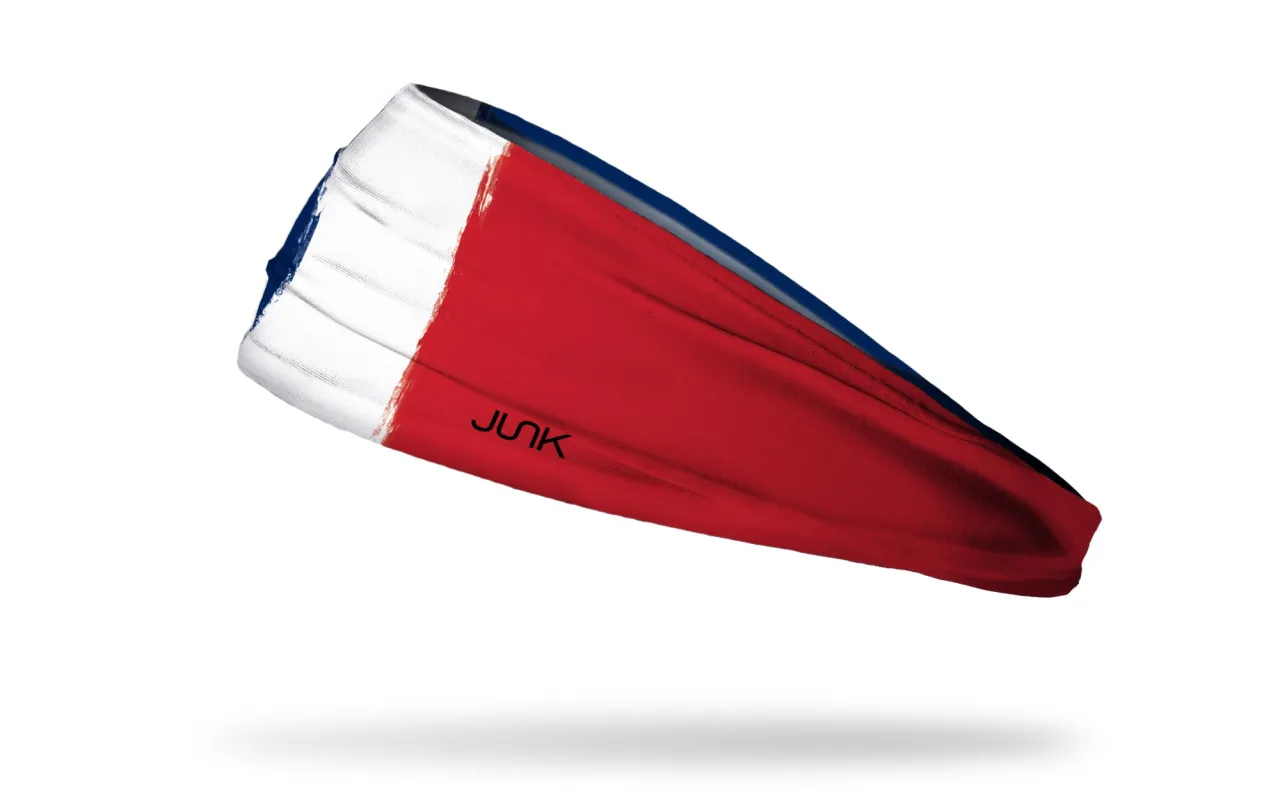 France Painted Flag Big Bang Lite Headband sold by JUNK Brands