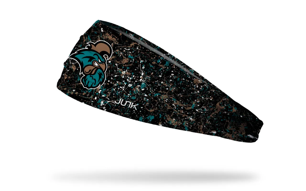 Coastal Carolina University: Splatter Big Bang Lite Headband sold by JUNK Brands