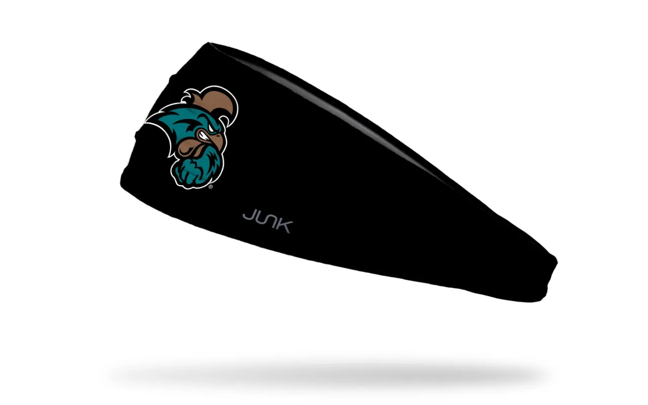 Coastal Carolina University: Logo Black Big Bang Lite Headband sold by JUNK Brands