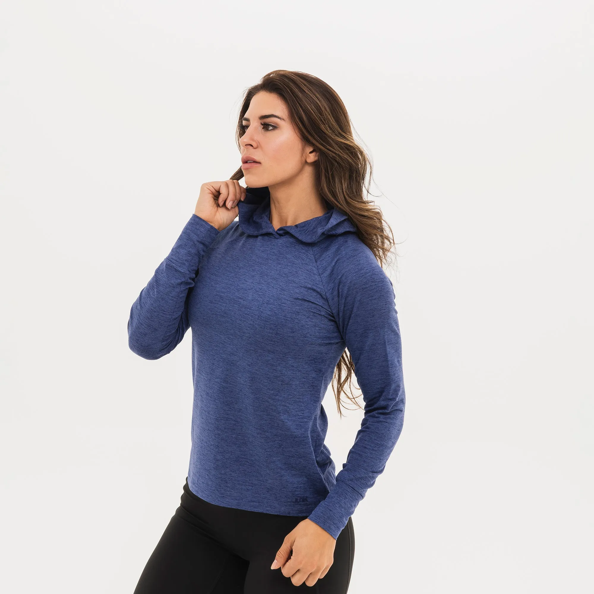 Women's Breakthrough Hoodie: Blue Heather sold by JUNK Brands