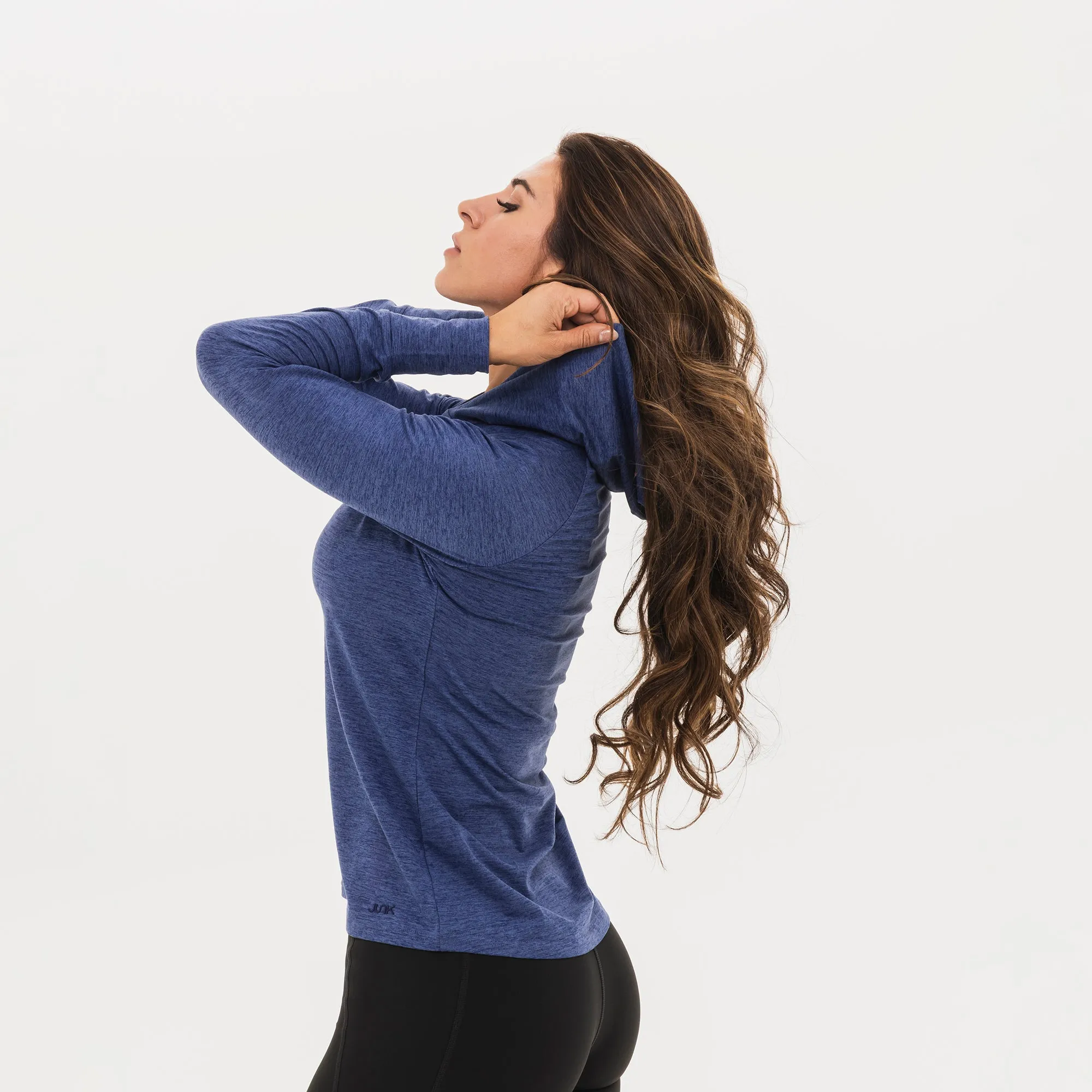 Women's Breakthrough Hoodie: Blue Heather sold by JUNK Brands product image thumbnail 2