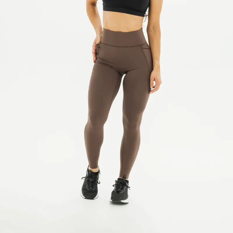 Women's Breakthrough Leggings: Mocha sold by JUNK Brands