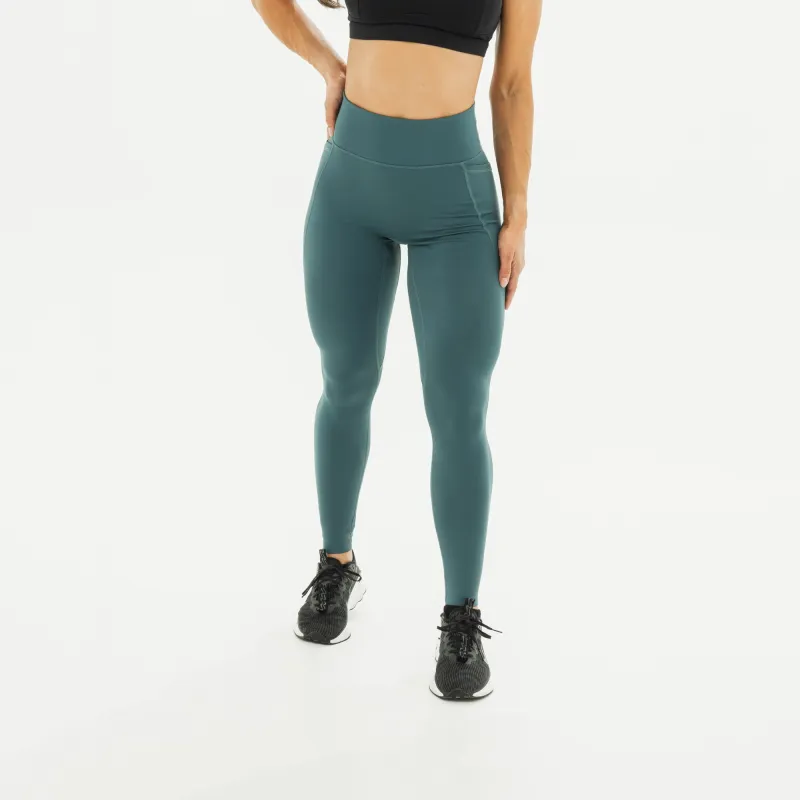 Women's Breakthrough Leggings: Eucalyptus sold by JUNK Brands