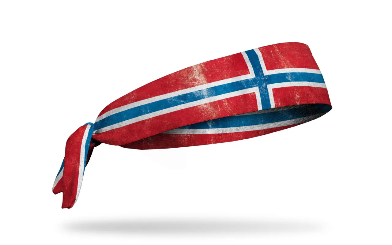 Norway Grunge Flag Tie Headband made by Junk