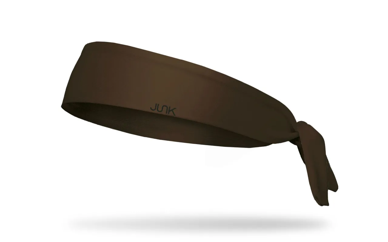 Chocolate Flex Tie Headband made by Junk