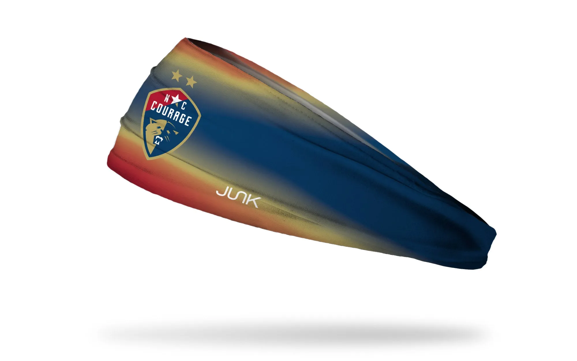 North Carolina Courage: Textured Gradient Big Bang Lite Headband sold by JUNK Brands
