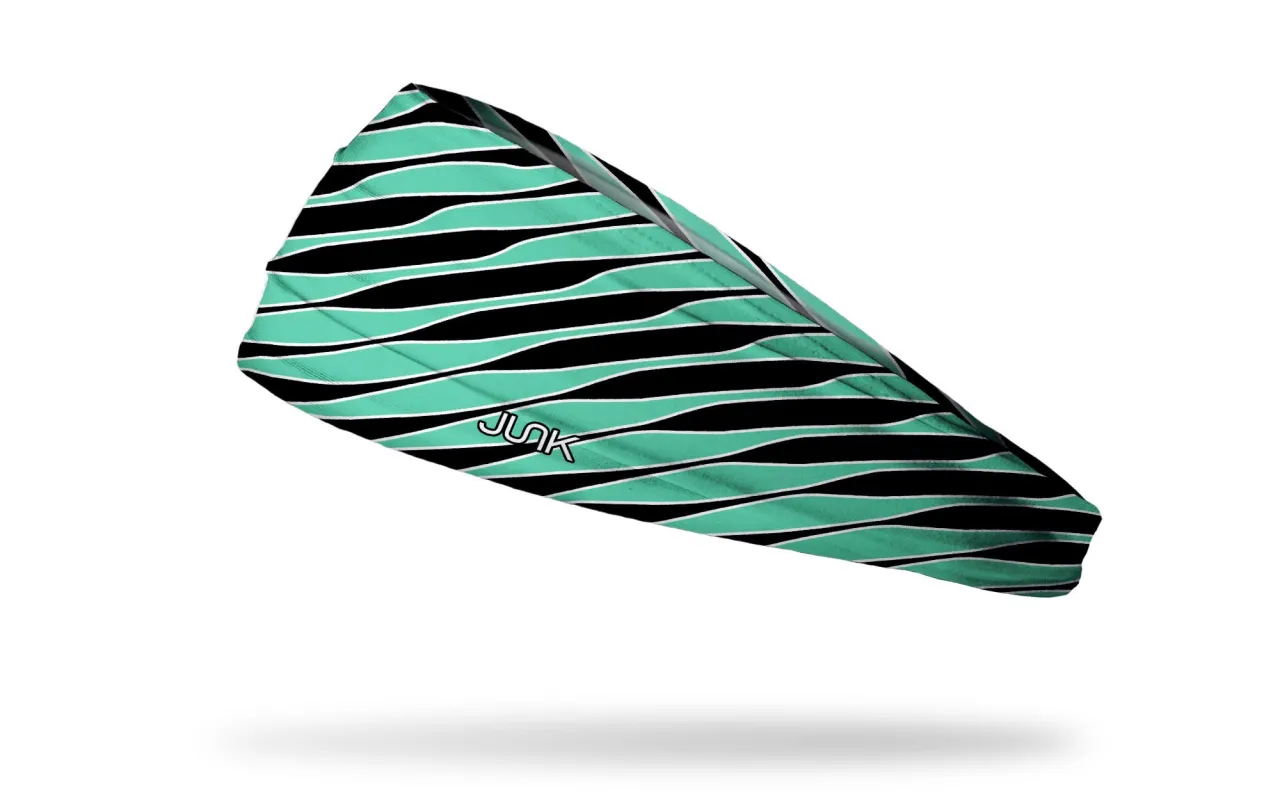 Mint Chip Variegated Stripe Big Bang Lite Headband sold by JUNK Brands