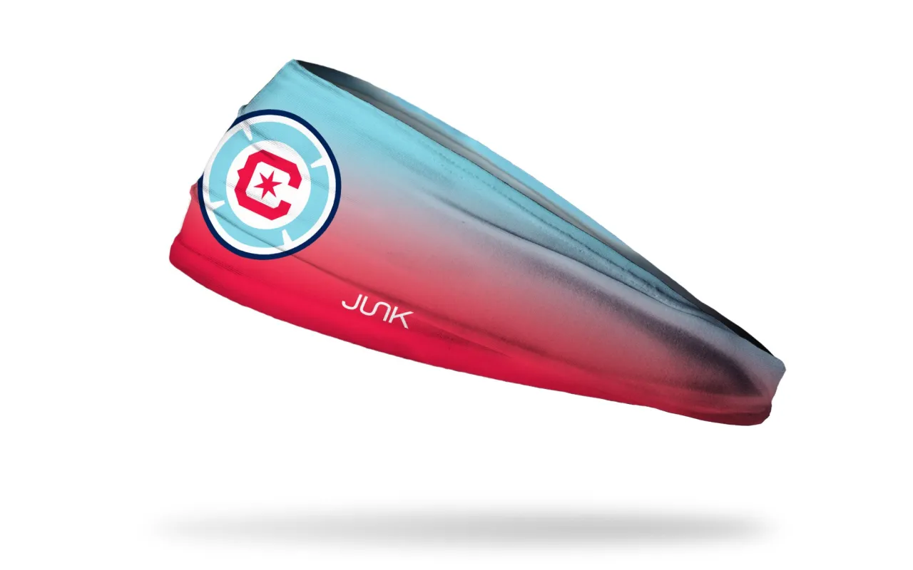 Chicago Fire FC: Equalizer Big Bang Lite Headband sold by JUNK Brands