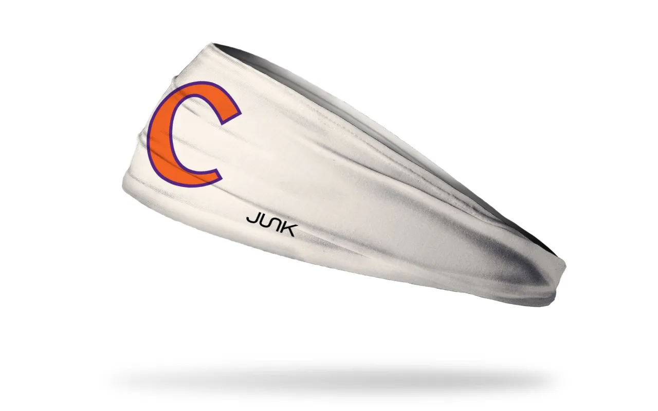 Clemson University: Cream Big Bang Lite Headband sold by JUNK Brands
