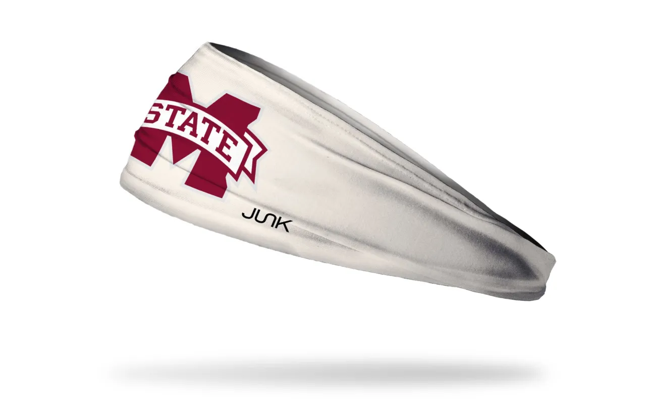 Mississippi State University: Cream Big Bang Lite Headband sold by JUNK Brands