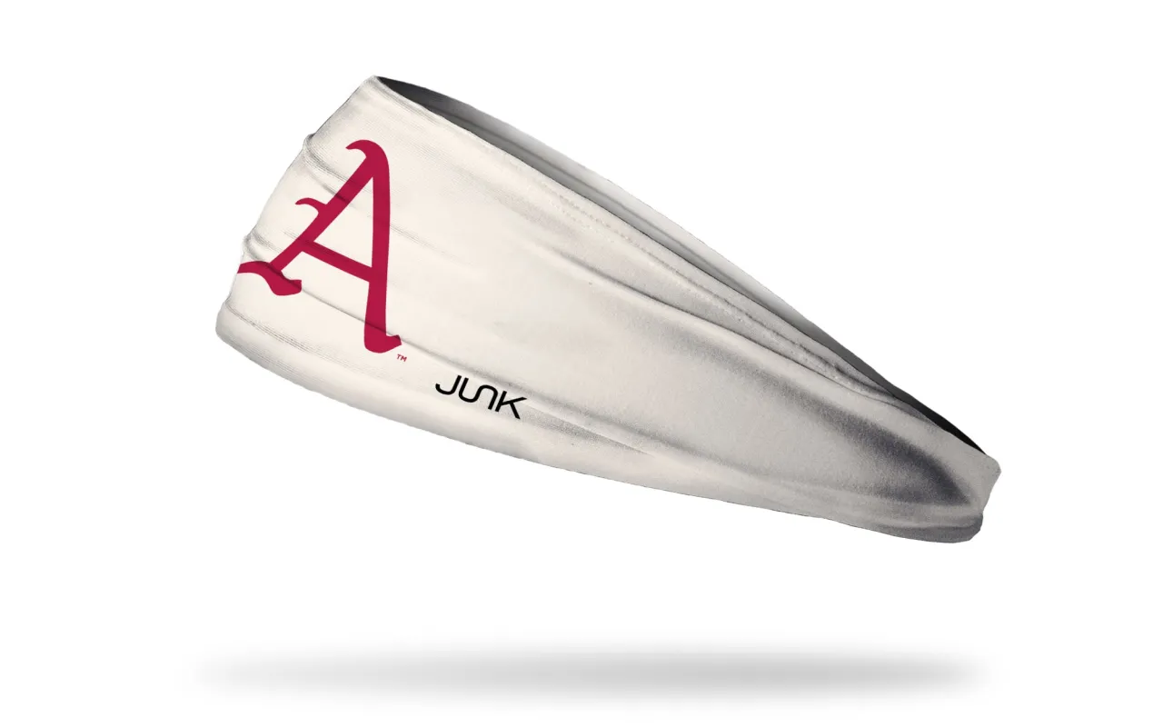 University of Arkansas: Cream Big Bang Lite Headband made by JUNK Brands
