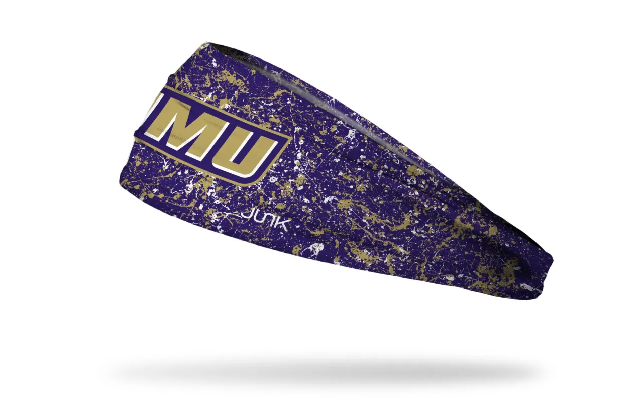 James Madison University: Splatter Big Bang Lite Headband made by JUNK Brands