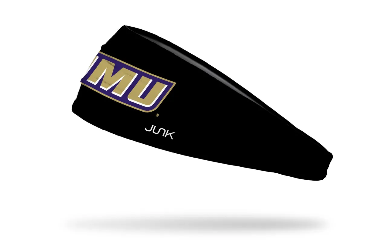 James Madison University: Black Big Bang Lite Headband made by JUNK Brands