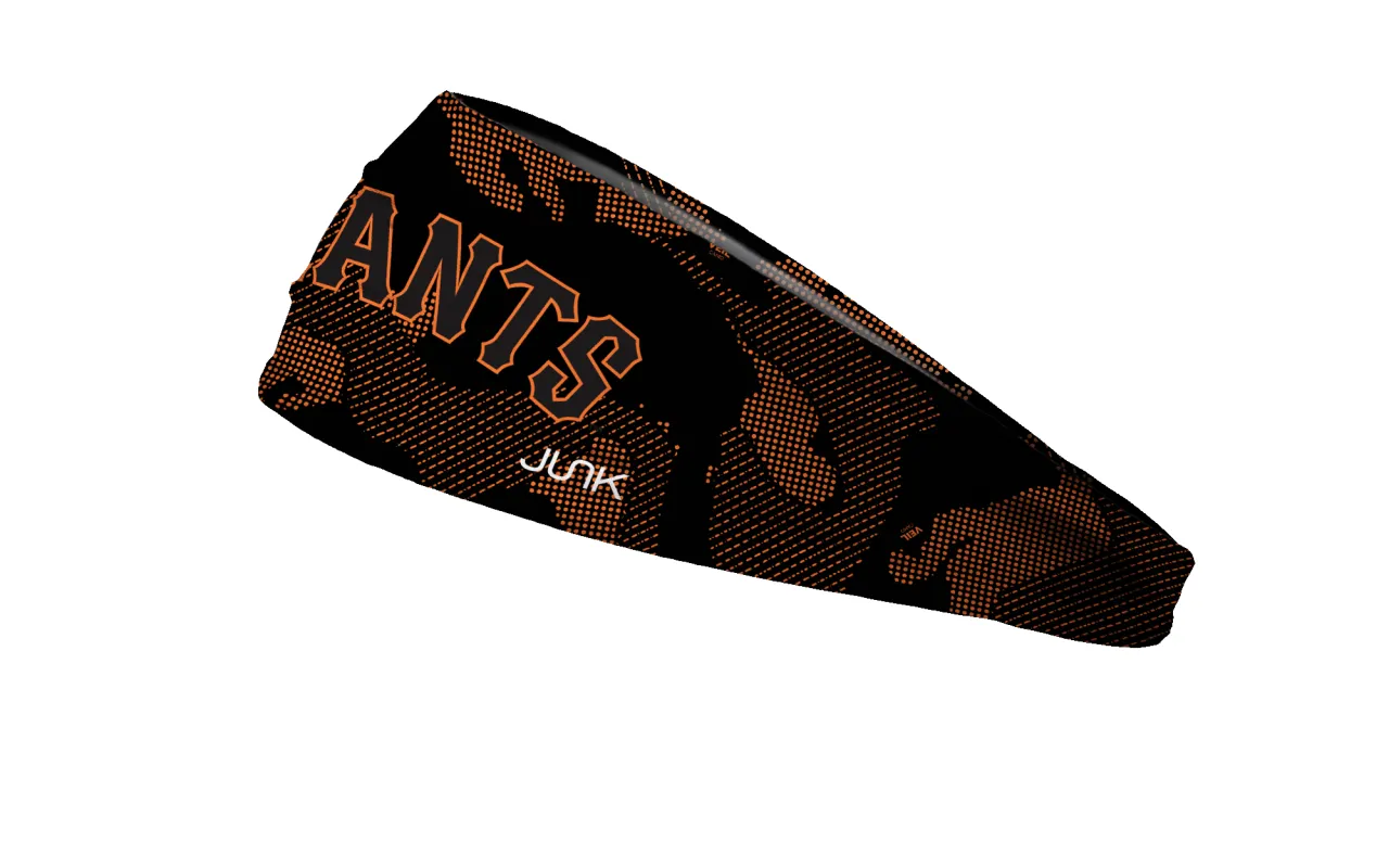 San Jose Giants: Nanoweave Black Big Bang Lite Headband made by JUNK Brands