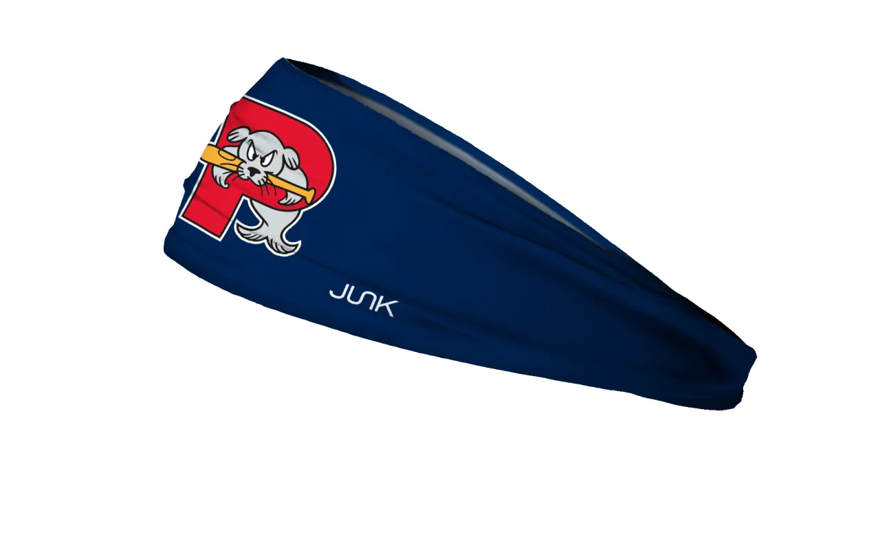 Portland Sea Dogs: Logo Navy Big Bang Lite Headband made by JUNK Brands