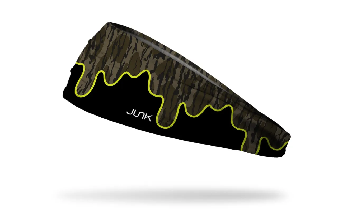 Mossy Oak: Bottomland Drip Big Bang Lite Headband made by JUNK Brands