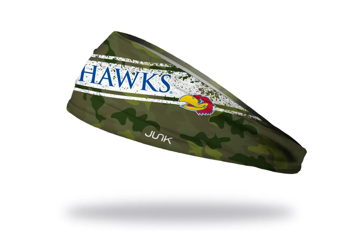University of Kansas: KU Camo Headband made by JUNK Brands