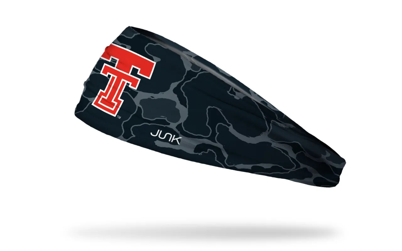 Texas Tech University: Camo Black Big Bang Lite Headband made by JUNK Brands
