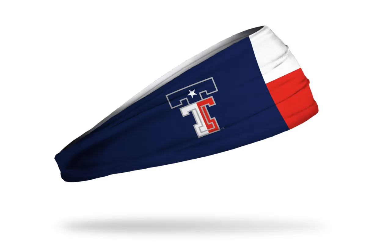 Texas Tech University: Texas Flag Big Bang Lite Headband made by JUNK Brands