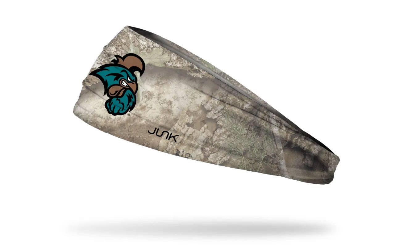 Coastal Carolina University: Realtree Faded APX Big Bang Lite Headband made by JUNK Brands