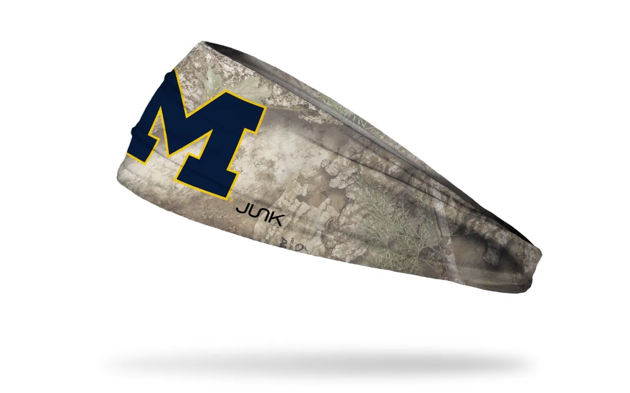 University of Michigan: Realtree Faded APX Big Bang Lite Headband made by JUNK Brands