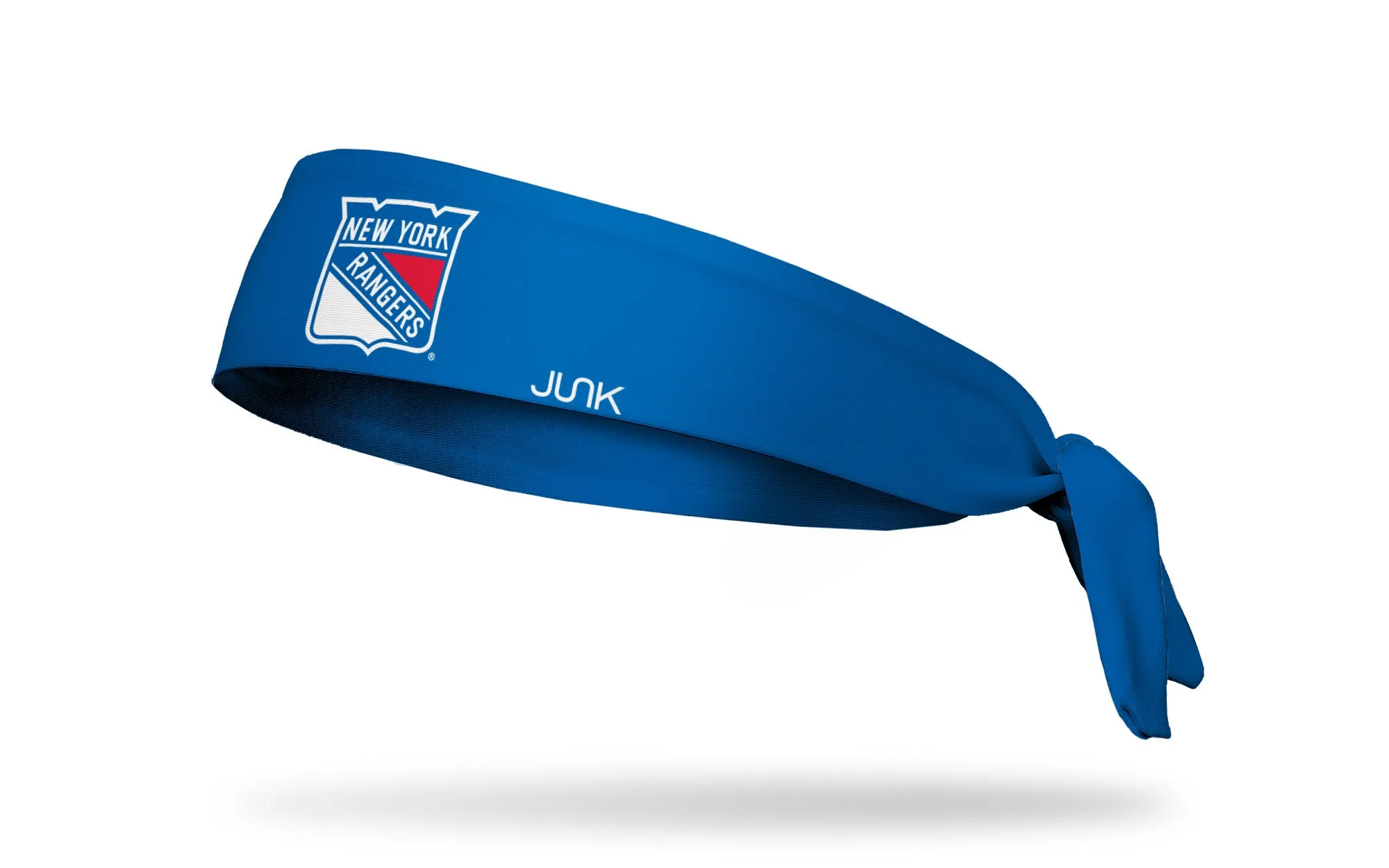 New York Rangers: Logo Blue Flex Tie Headband sold by JUNK Brands