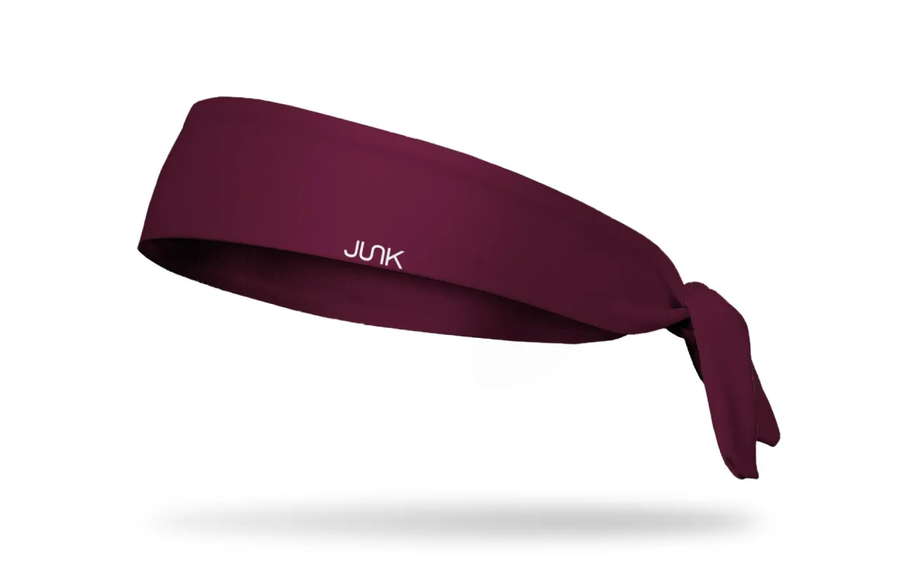Maroon 222 Flex Tie Headband sold by JUNK Brands