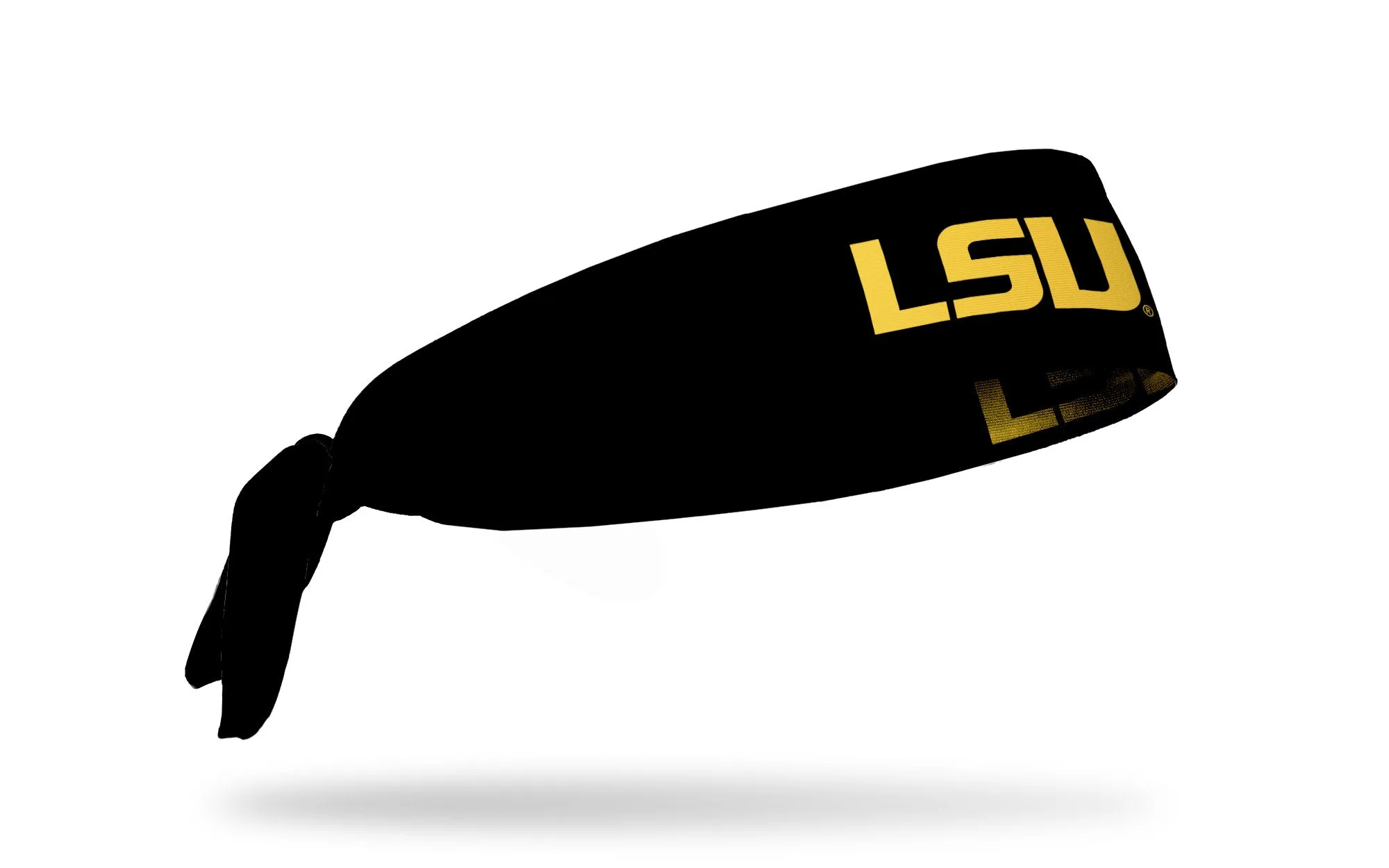 Louisiana State University: LSU Gold and Black Flex Tie Headband sold by JUNK Brands product image thumbnail 2