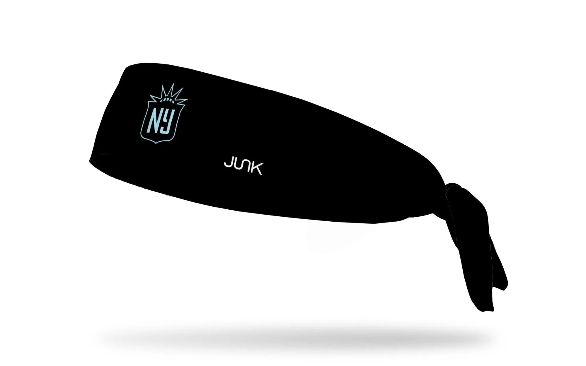 NJ/NY Gotham FC: Logo Black Flex Tie Headband sold by JUNK Brands