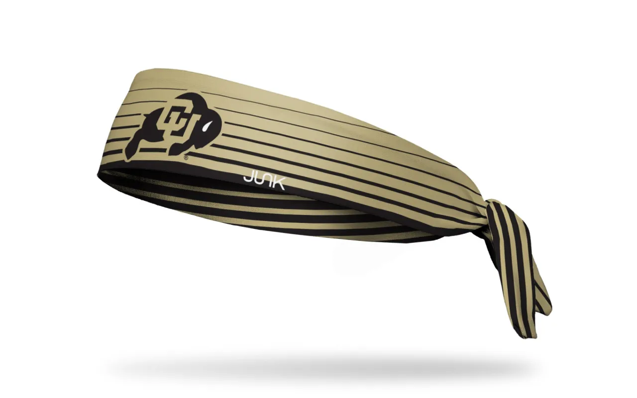 University of Colorado: Gradient Stripe Flex Tie Headband sold by JUNK Brands