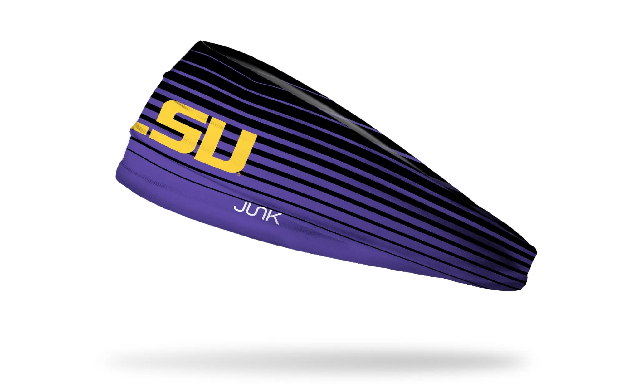 Louisiana State University: Gradient Stripe Big Bang Lite Headband sold by JUNK Brands