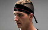 California Thin Red Line Tie Headband sold by JUNK Brands