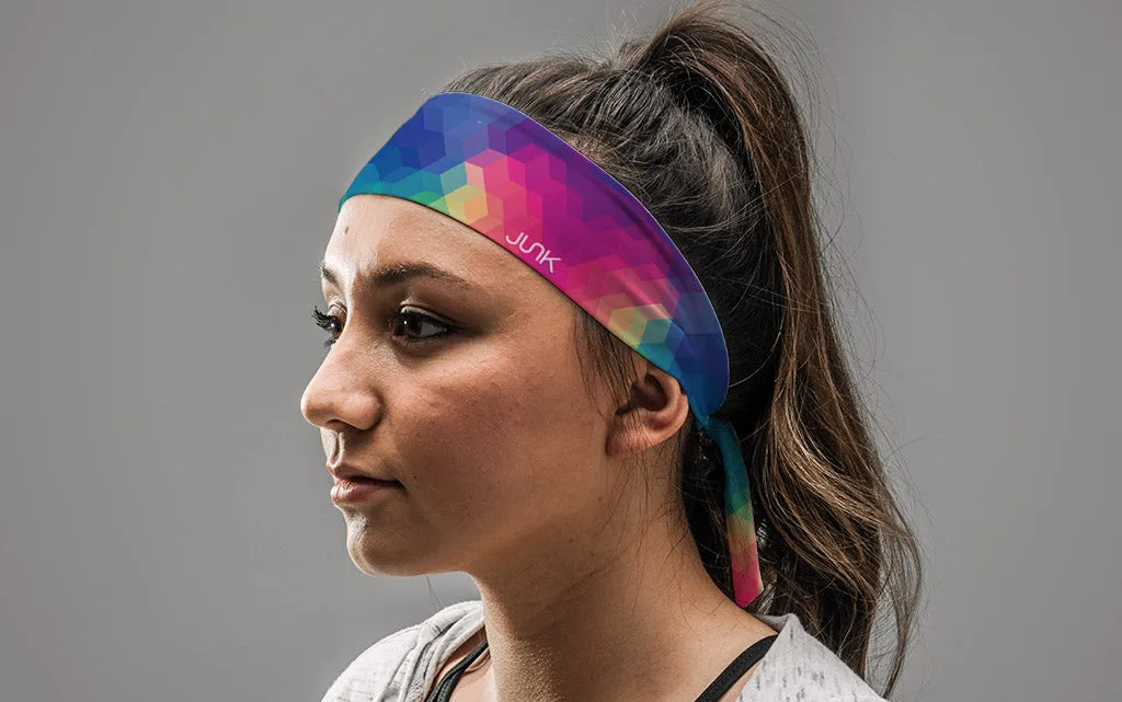 KaleidaColor Tie Headband sold by JUNK Brands product image thumbnail 3
